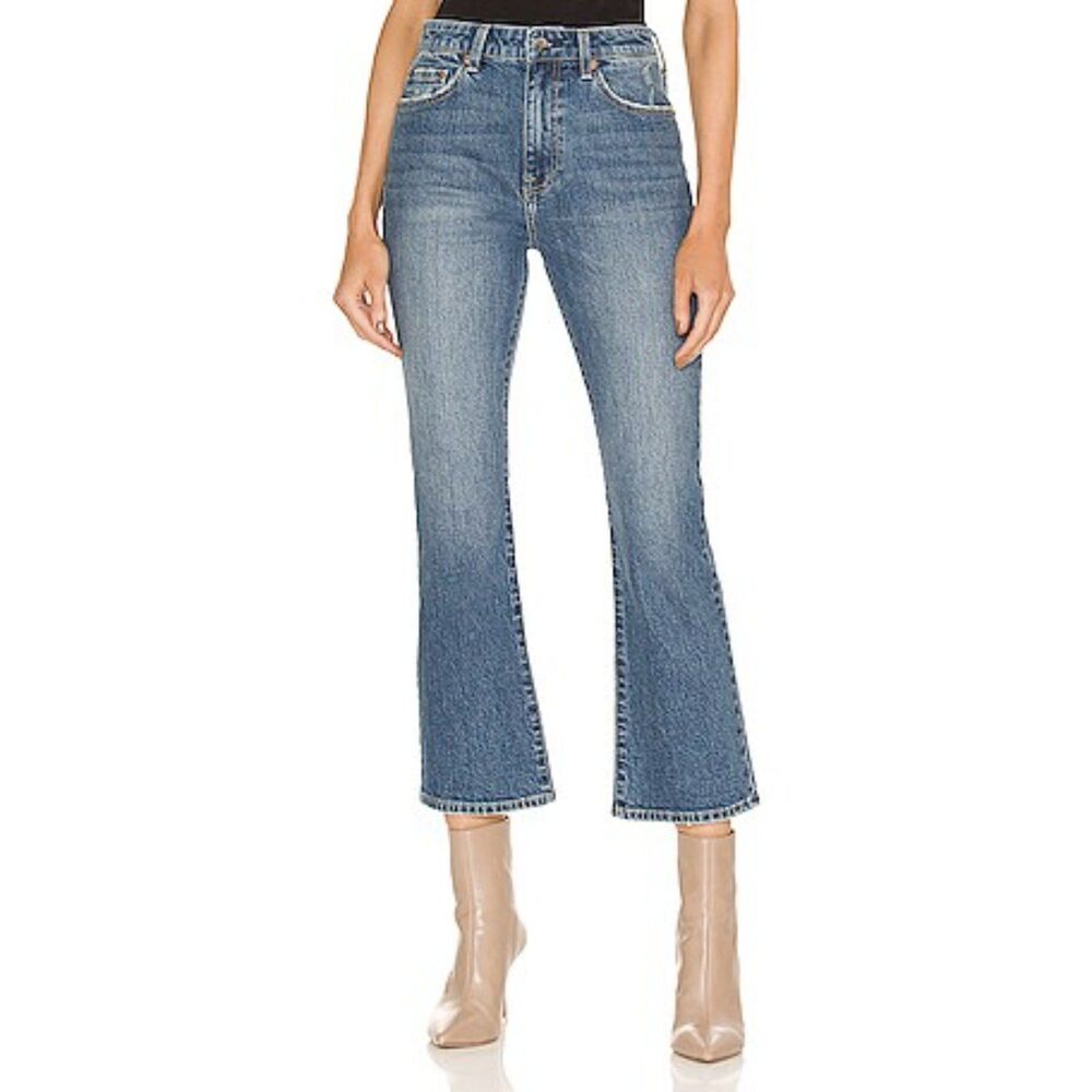 Pistola Lennon High Rise Jeans 30 Boot Cut Crop Adore Organic Cotton Revolve